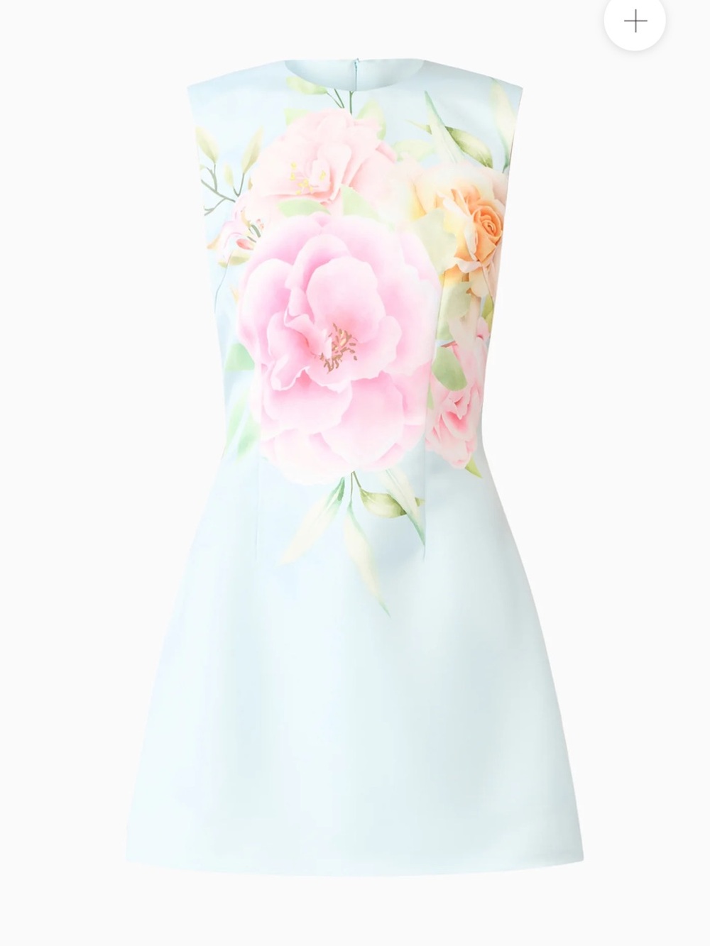 elliatt harper blue & pink floral print A-line shift mini dress size XS NEW - Picture 11 of 15